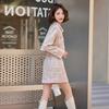 Short wool coat women's winter short man tall suit fashion temperament professional wear short skirt two-piece set