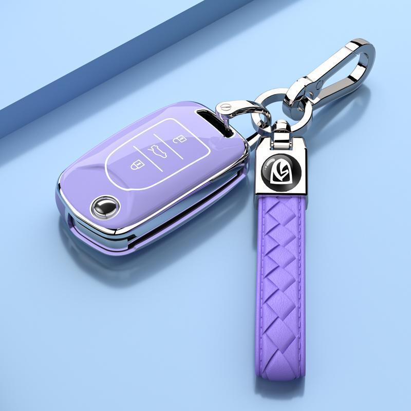 Baojun 730 Folding Key Case Luxury Protective Shell for 7-Seater 