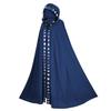 Medieval Halloween Cosplay Cloak Hooded Coat Vintage Gothic Cape Coat Long Trench Halloween Cosplay Costume Wizard Cloak