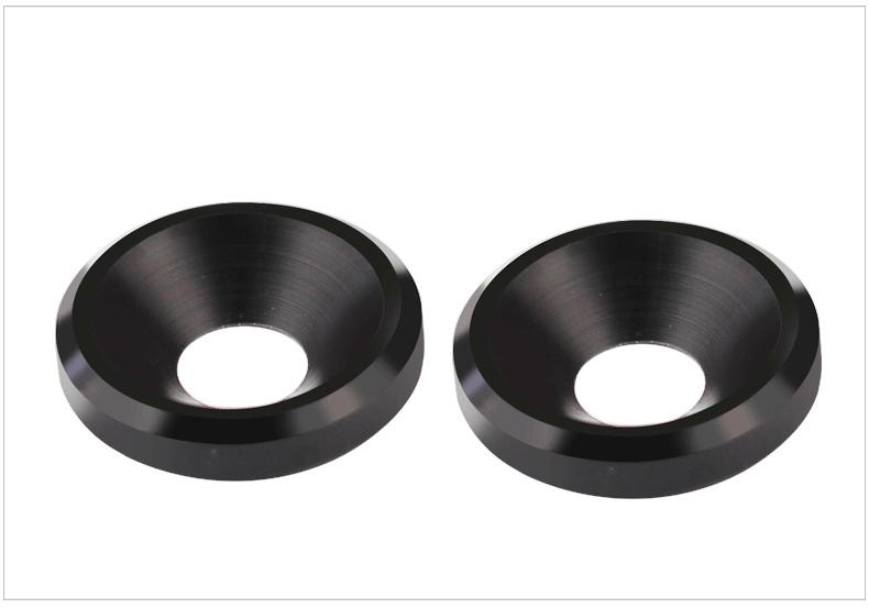 Black Wear-Resistant POM Nylon Steel Countersunk Insulating Washer M3-M6