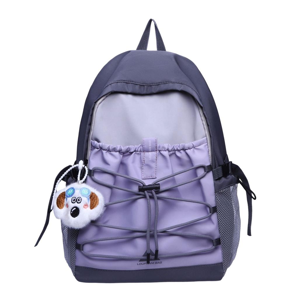 Schoolbag color matching backpack women travel light leisure large capacity commuter outdoor backpack ins high school college bag
