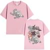 Hot Sale Anime Jojo Bizarre Adventure STEEL BALL RUN T-shirt Unisex Casual Harajuku Hip Hop Punk Cotton T-shirt Breathable and Comfortable Clothes