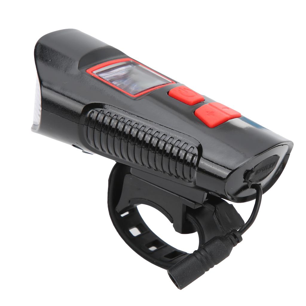 Mountain Bike Computer with Headlight USB Rechargeable Bike Speedometer with Head Light