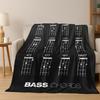 Guitar Bass Chords Theory Chart Music Flannel Blanket Soft Warm Blanket for Bedroom Room Living Room Bed Travel Camping Picnic