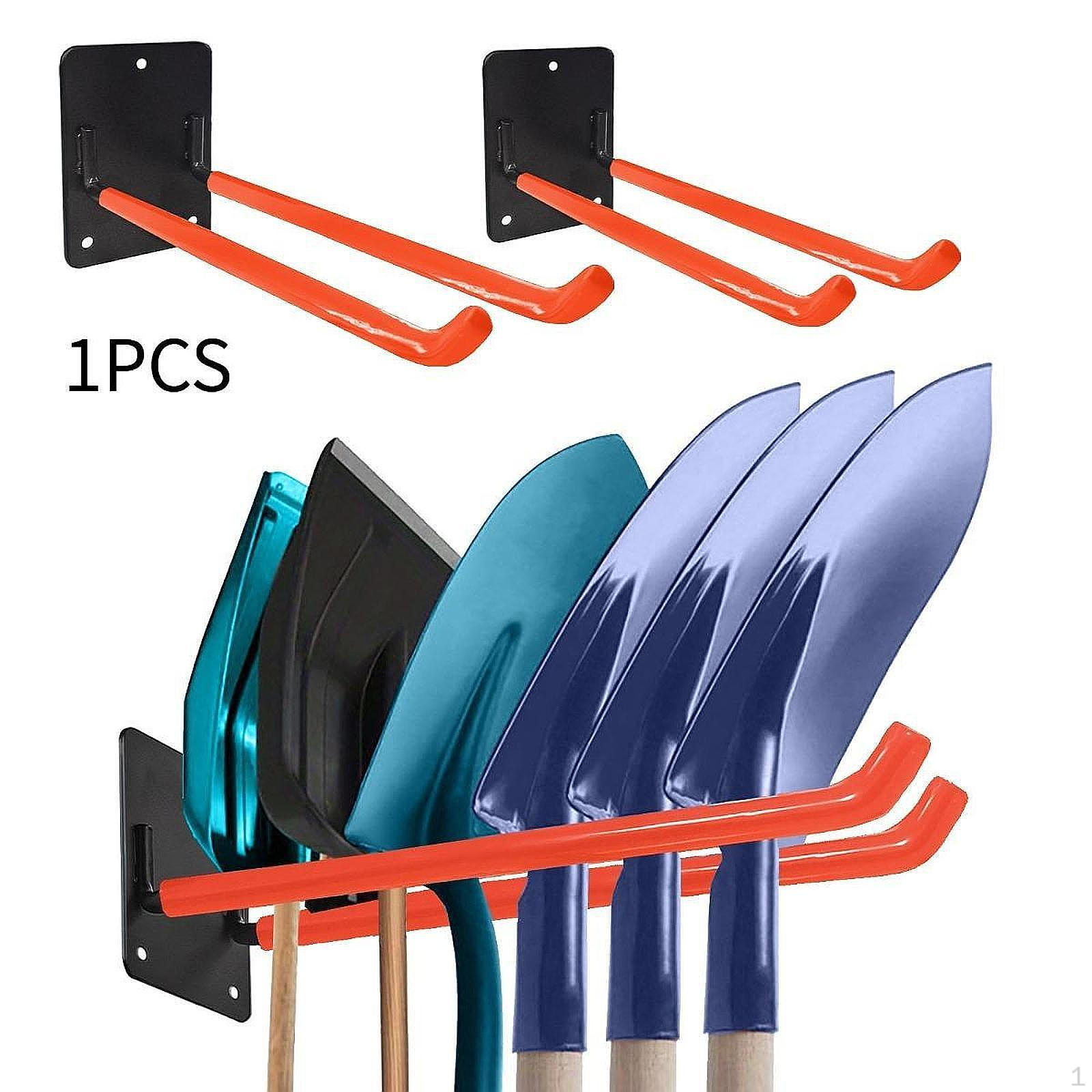 

Гаражный органайзер для крючков, переносная складская стойка для инструментов, лопата, грабли, вешалка для оранжевый