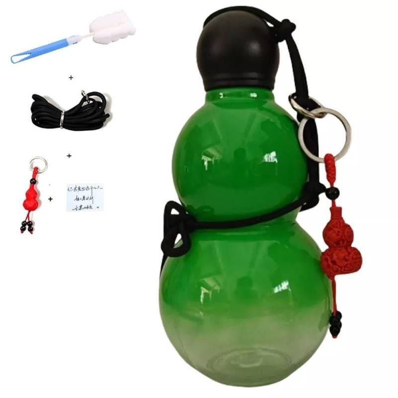 

Water Gourd Sports Bottle Chinese God Ordained Man Black Myth Wukong Gift Game зелений