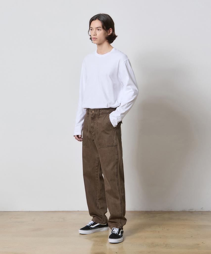 Rul And Y Denim Workwear Wide Pants Brown K5