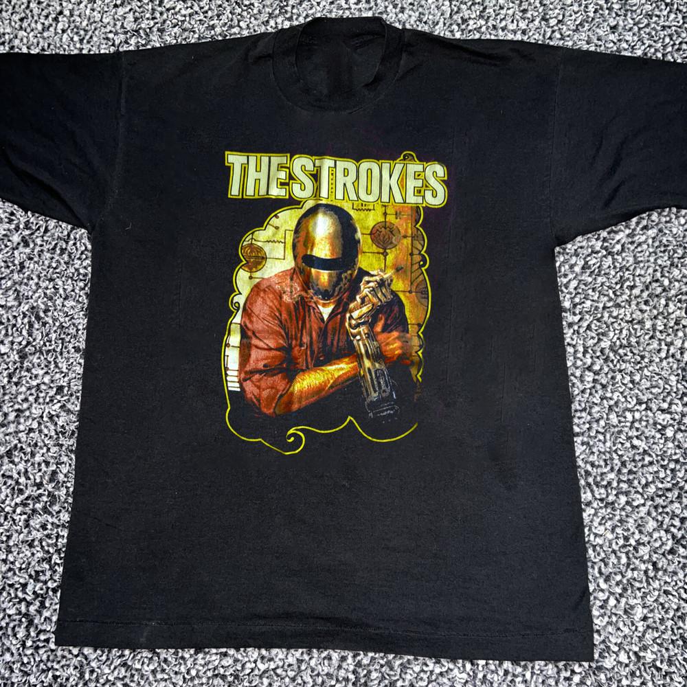 Vintage The Strokes Smokin  Cyborg T-Shirt Size S to 5XL NE139 Unisex T-Shirt XL