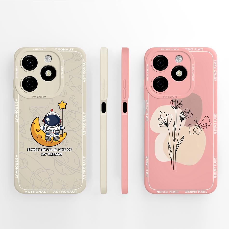 For Infinix Smart 8 Pro Plus Case Cute Panda Back Cover For Infinix Smart8 HD Phone Cases Soft Liquid Silicone Camera Protectors