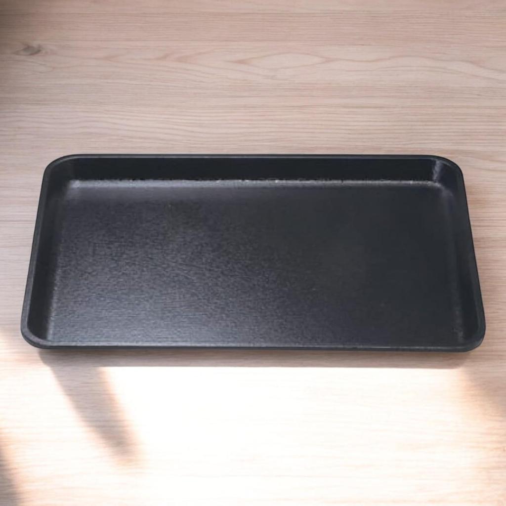 FRP Zelkova Tray Lacquerware Made In Dishwasher Safe J-kitchens 4-shaku (Tray/Tray) Black, Non-Slip, 41cm, (Strong Resin), Japan,