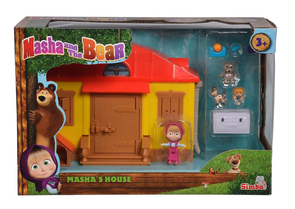 Masha and the Bear Playset - Masha's House - Includes 1 Masha Figure