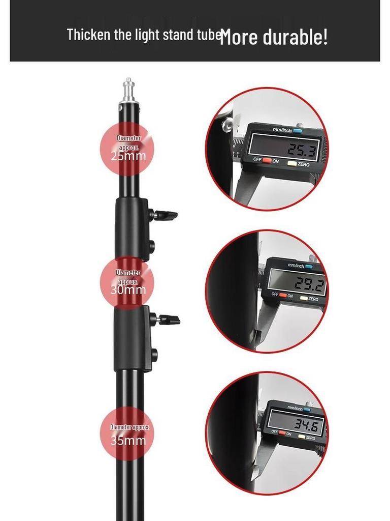 2.8m Adjustable Portable Ring Light Stand for Photography & Live Broadcast