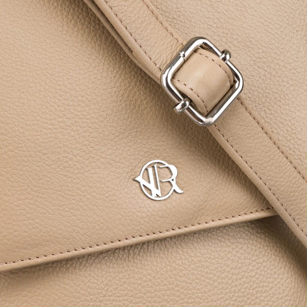 Leather handbag R-TSL-06-CPDM-8989 Beige