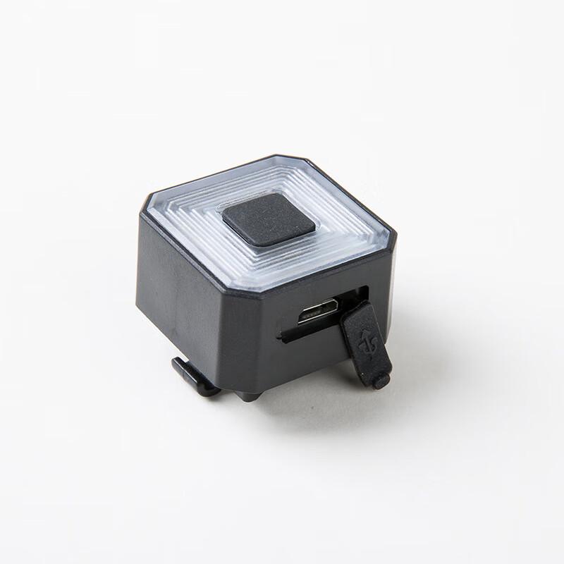 LISHI USB Rechargeable High-Brightness Cycling Safety Light 3x3x1.8 cm
