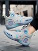 Summer breathable basketball professional actual student sneakers rotating button raw sneakers