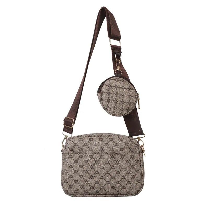 Vintage Fashion Handle Handbag Women Solid Soft PU Leather Women Shoulder Bag  Casual Designer Women Crossbody Tote Bag