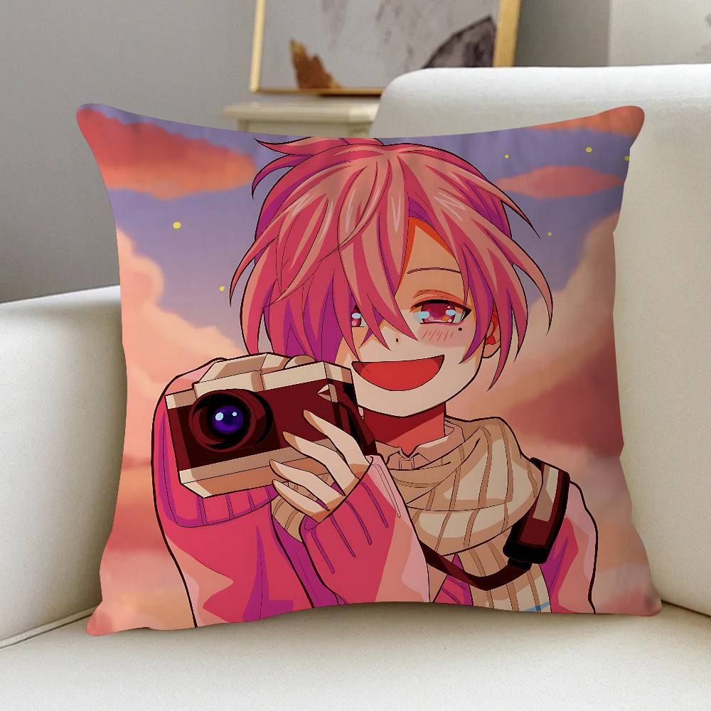 Anime M-mitsuba Pillow Cover For Bedroom Room And Living Room Sofa Decorative Cushion Cover