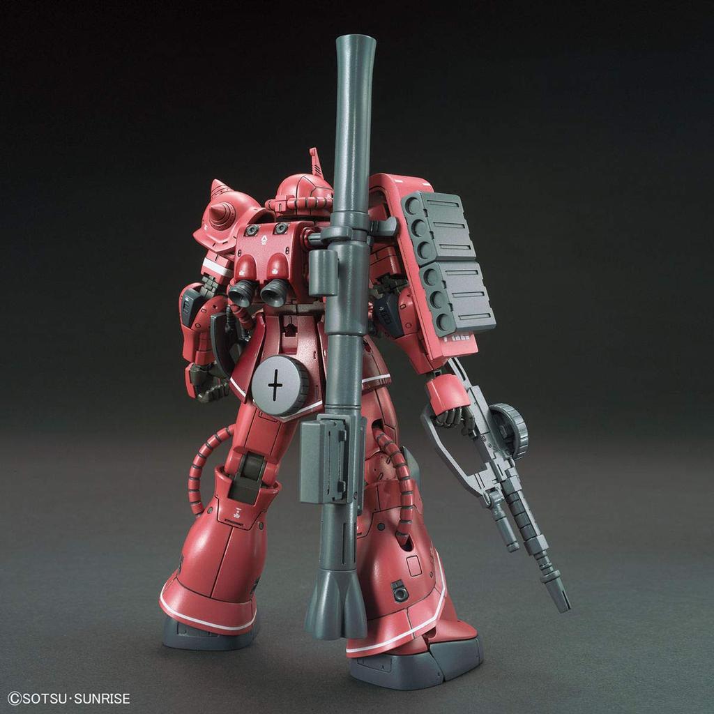 HG Mobile Suit Gundam THE ORIGIN Chars Zaku II Roter Komet Version. Vorgefärbtes Kunststoffmodell im Maßstab 1:144