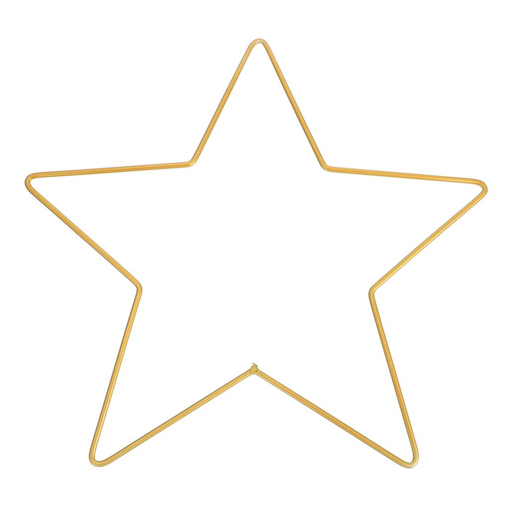 30CM Schmiedeeisen fünfzackiger Stern Weihnachtsdekorativer Weihnachtskranz Weihnachtsbaum Sternspitze Weihnachten Metall Makramee Ring