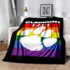 Clemson Pride Rainbow Flag Personalized Name Blanket Gift Customizable Blanket Soft Warm Cozy for Office Chair Couch Nap Picnics