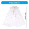 Sequins Tulle Princess Cape Princess Cloak Princess Cosplay Costume Accessory for Halloween Carnivals Birthday Party