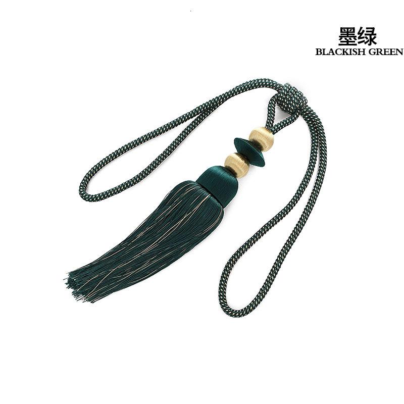 

2 шт. Ремінець для штор Китиця для штор Підвісна кулька Ремінець зелений