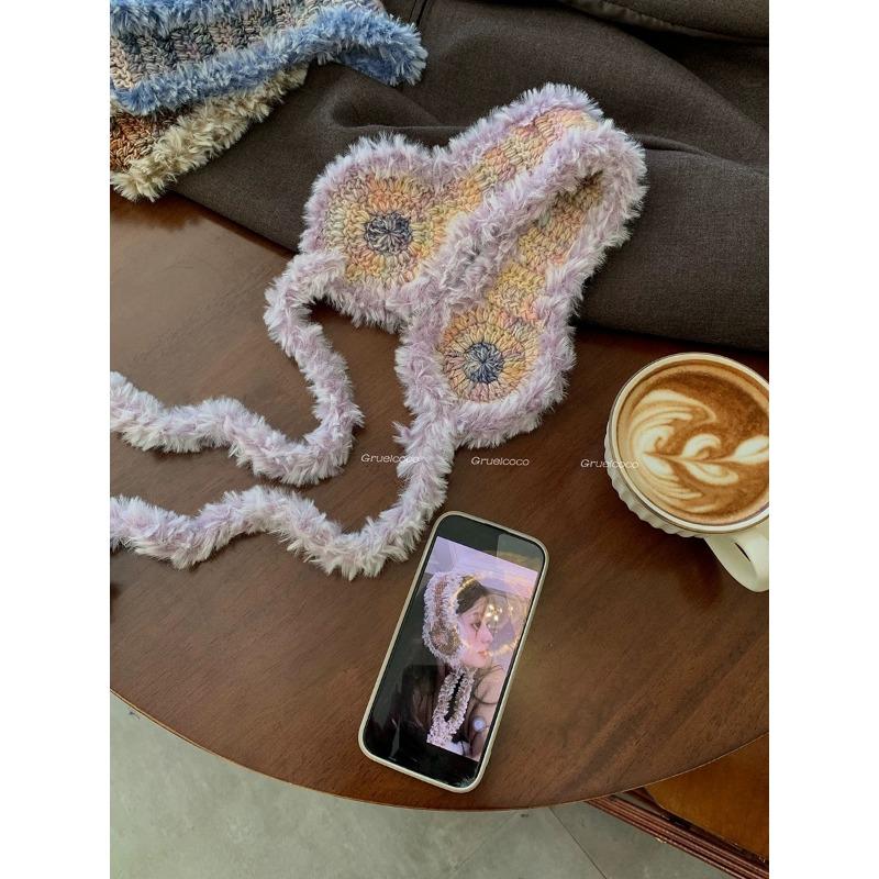 

autumn and winter new dopamine hat, women s retro atmosphere knitted wool hat, versatile warm plush Wool & Plush Knitted