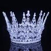 Rhinestone Tiara korona ślubna ślubna biżuteria do włosów akcesoria kobiety dziewczęta księżniczka pokaż stroik chluba królowa Diadem