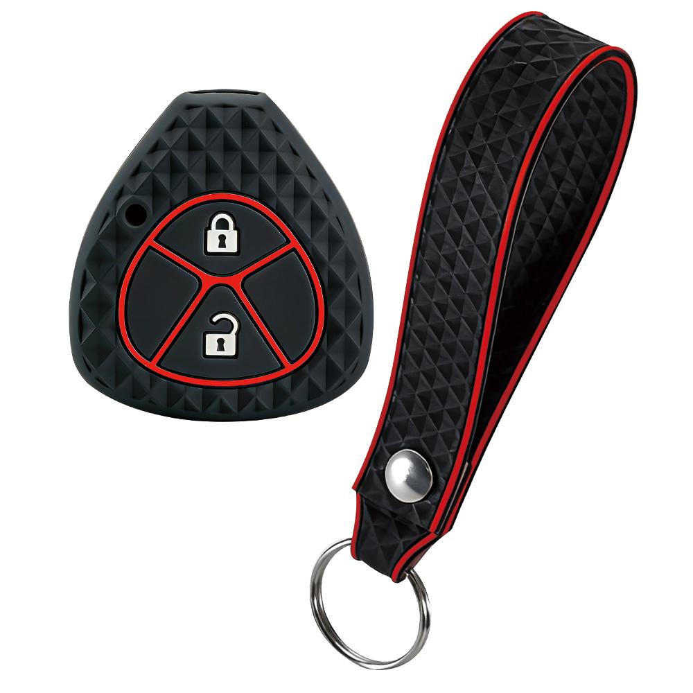 

2/4 Buttons Key Holder Case For Toyota Yaris/Vitz Auris Mk I 2007 Corolla Verso Hilux 7 Rav4 Porte Camry Car Key Cover Keychain