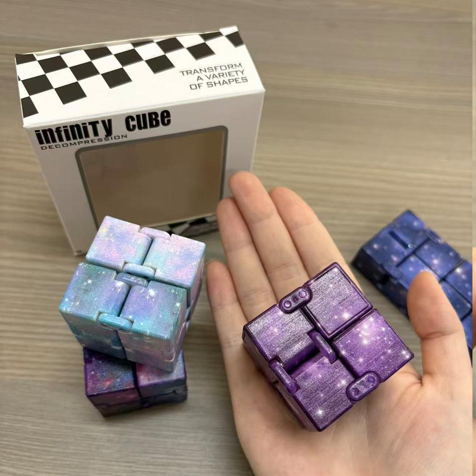 Magic Infinity Cube Flip - Fingertip Game Puzzle Toy For Adhd Anxiety Autism Hand Fidget Toy Antistress Finger Game For Children