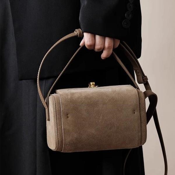 Acai Berry Purple High-End Women's Crossbody Boston Bag with Customizable Design