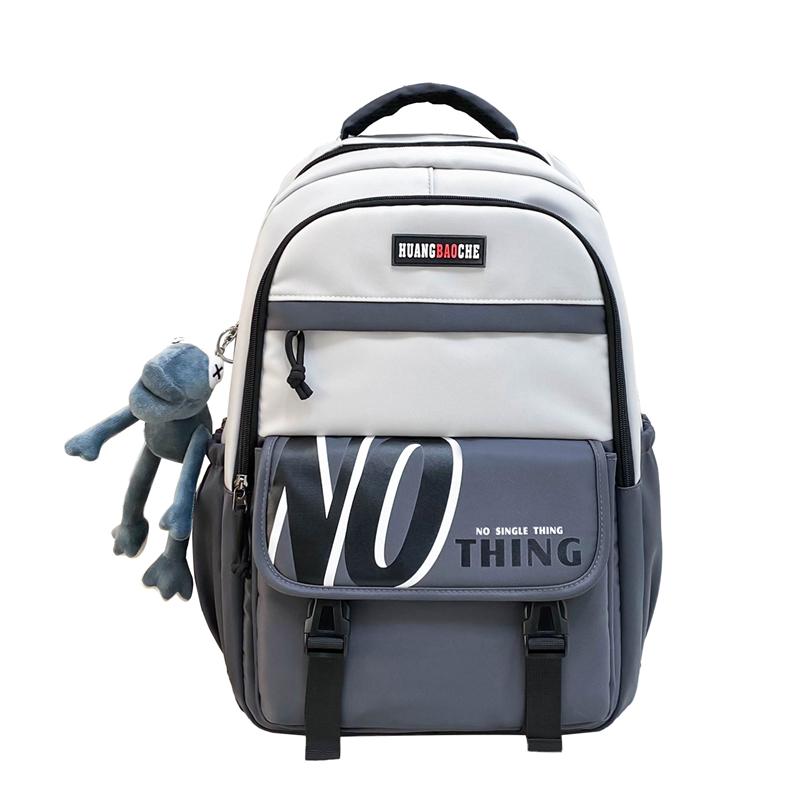 

Студенческий рюкзак для женщин, большой емкости, студенческий стиль, мужской рюкзак для отдыха на природе темно-серого