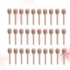 30 Pcs Wooden Honey Stick Wand Syrup Stirrer Dipper Blender Sticks Stirring Spoon Bamboo