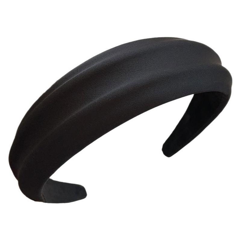 Elegant Women High Cranium Headbands Wide Brimmed Satin Cloth Hairbands Fashion Female Daily Party Press Hair Accessories