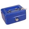 Cash Box with Money Tray Metal Storage Safe Lock Box Mini Locking Cash Box Money Saving Organizer