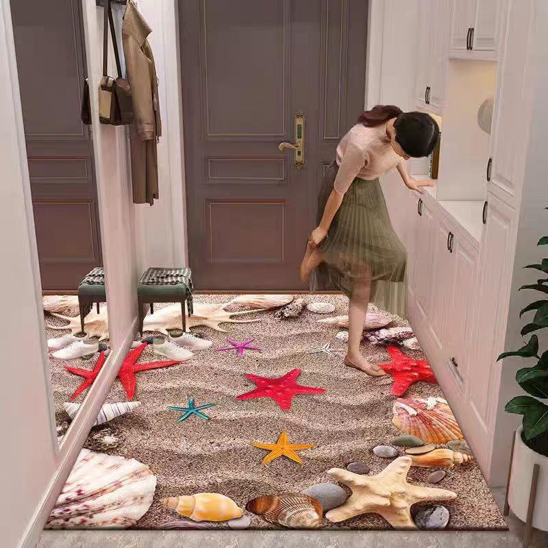 3D Carpet Household Entrance Door Mat Floor Mat Dirt Resistant Anti Slip Wear-resistant Floor Mat