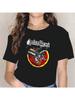 Judas Priest T-Shirt Cool Black Graphic Print Retro Daily Casual Streetwear Summer Loose Fashion Plus Size Vintage Band Tees