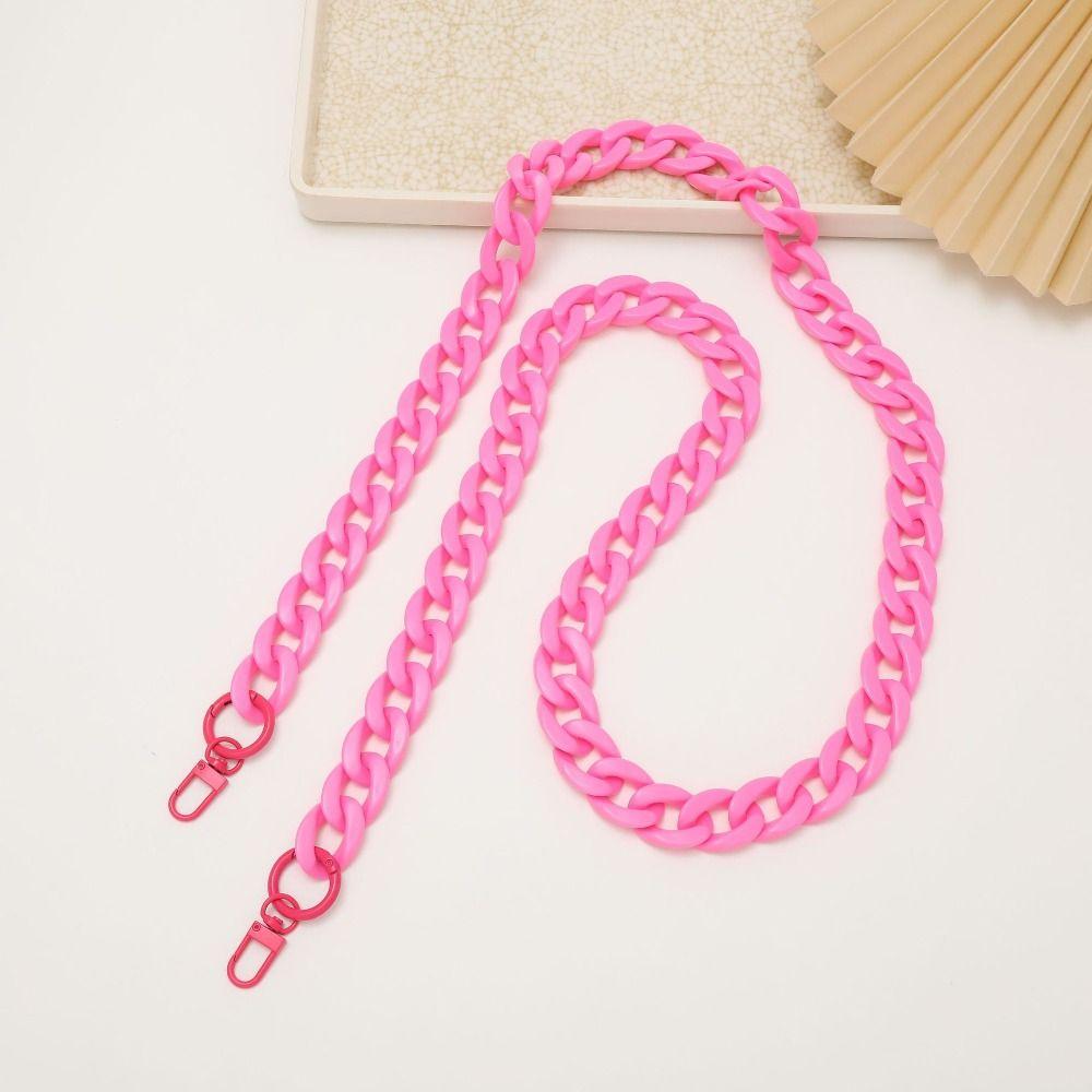 Anti-Slip Acrylic Phone Chain Wide Design Cell Phone Hanging Rope Portable Phone Strap  Unisex