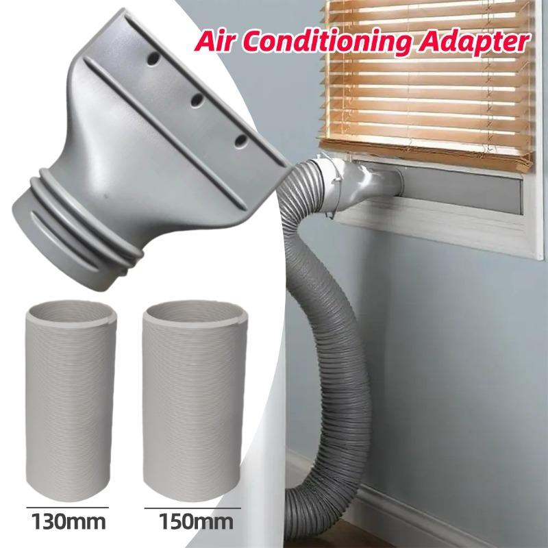 Tubo di Estensione per Condotto Diametro 130/150mm Accessori Tubo di Scarico Condizionatore d'Aria Portatile Ugello Piatto Tubo di Scarico Adattatore per Finestra
