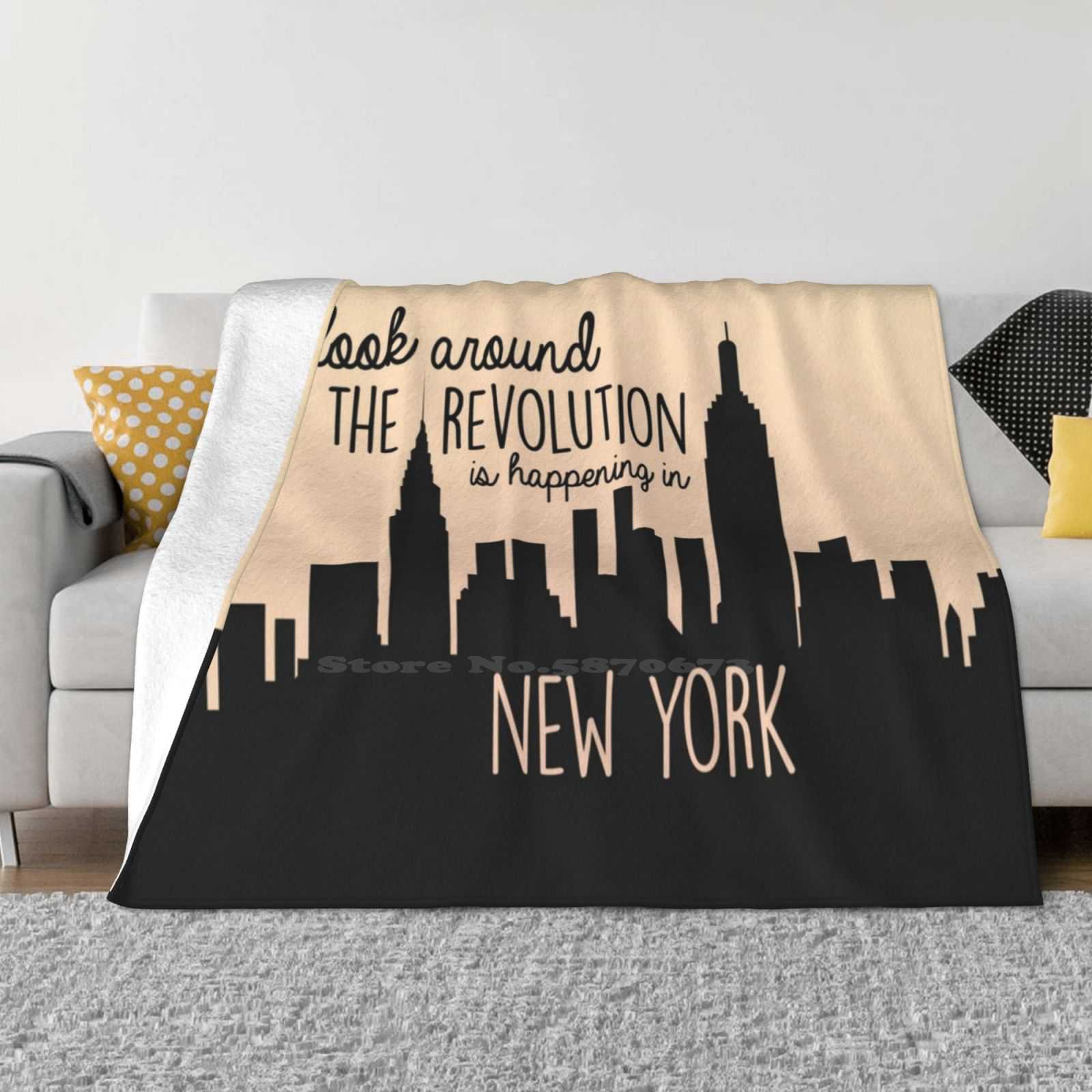 Revolution In Nyc Latest Super Soft Warm Light Thin Blanket Look Around Alexander Hamilton Angelica Schuyler Eliza Schuyler 30x40in