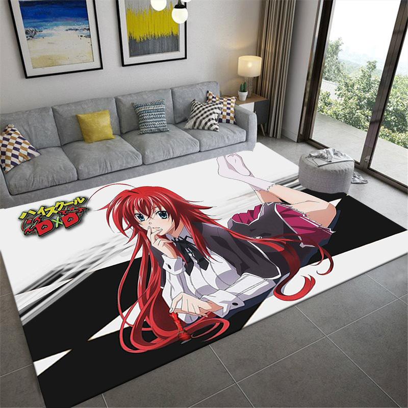 High School DxD Carpet Rug for Living Room Bedroom Home Sofa Decoration,Kids Play Non-slip Floor Mat