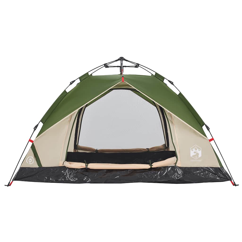 Vidaxl Tourist Tent, 2-Person, Green, Quick Setup