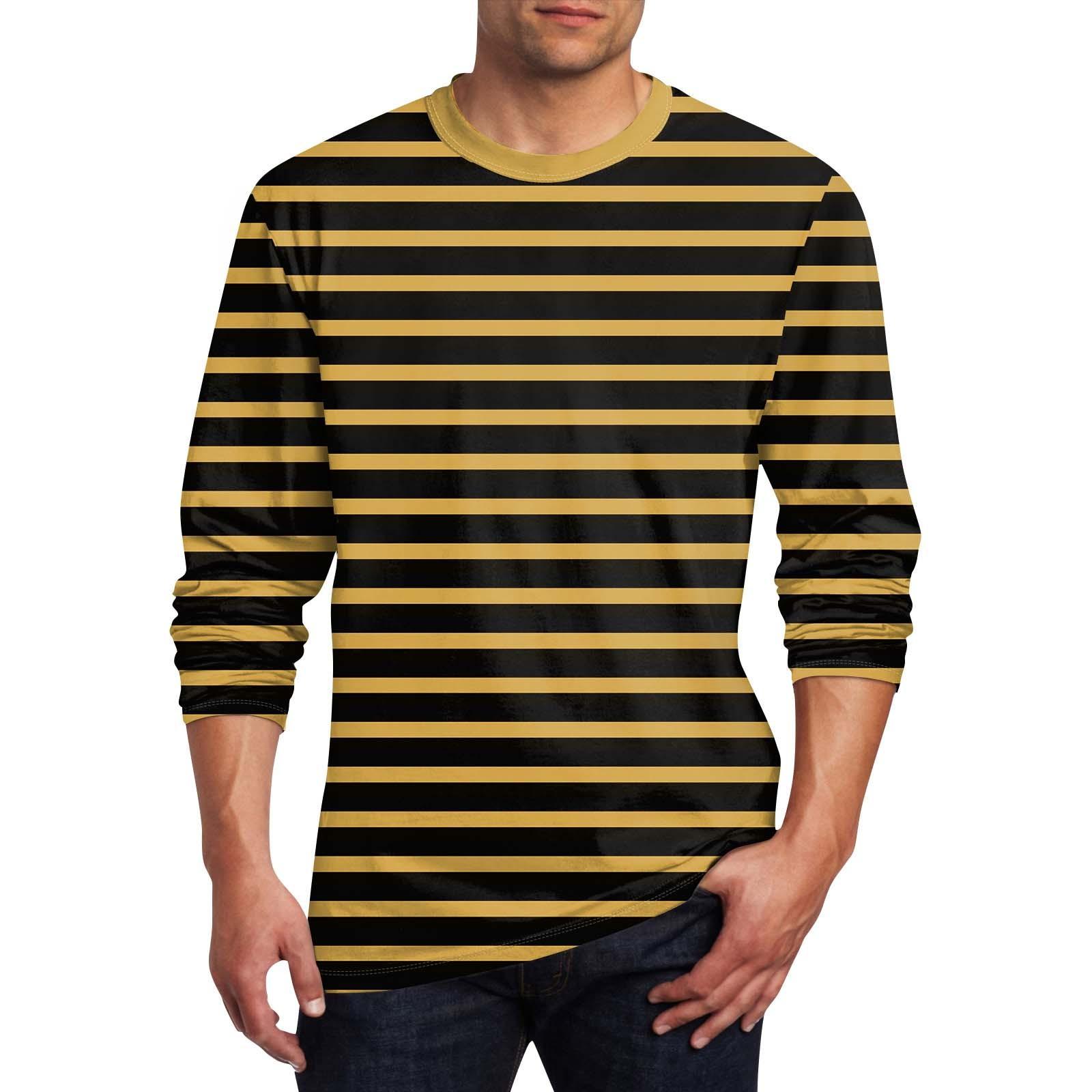 

Муж. Футболка Круглый вырез Одежда Одежда На открытом воздухе Длинный рукав С принтом Модельер Винтаж M