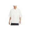 Übergroßes Logo Button-Down Kurzarmhemd Herren Tops Segelweiß FN3250-133
