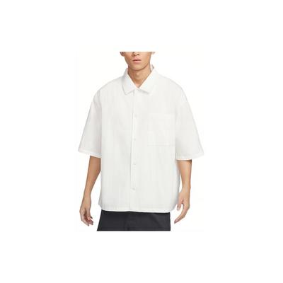 Chemise à Manches Courtes Boutonnée à Logo Oversize Homme Hauts Blanc Voile FN3250-133