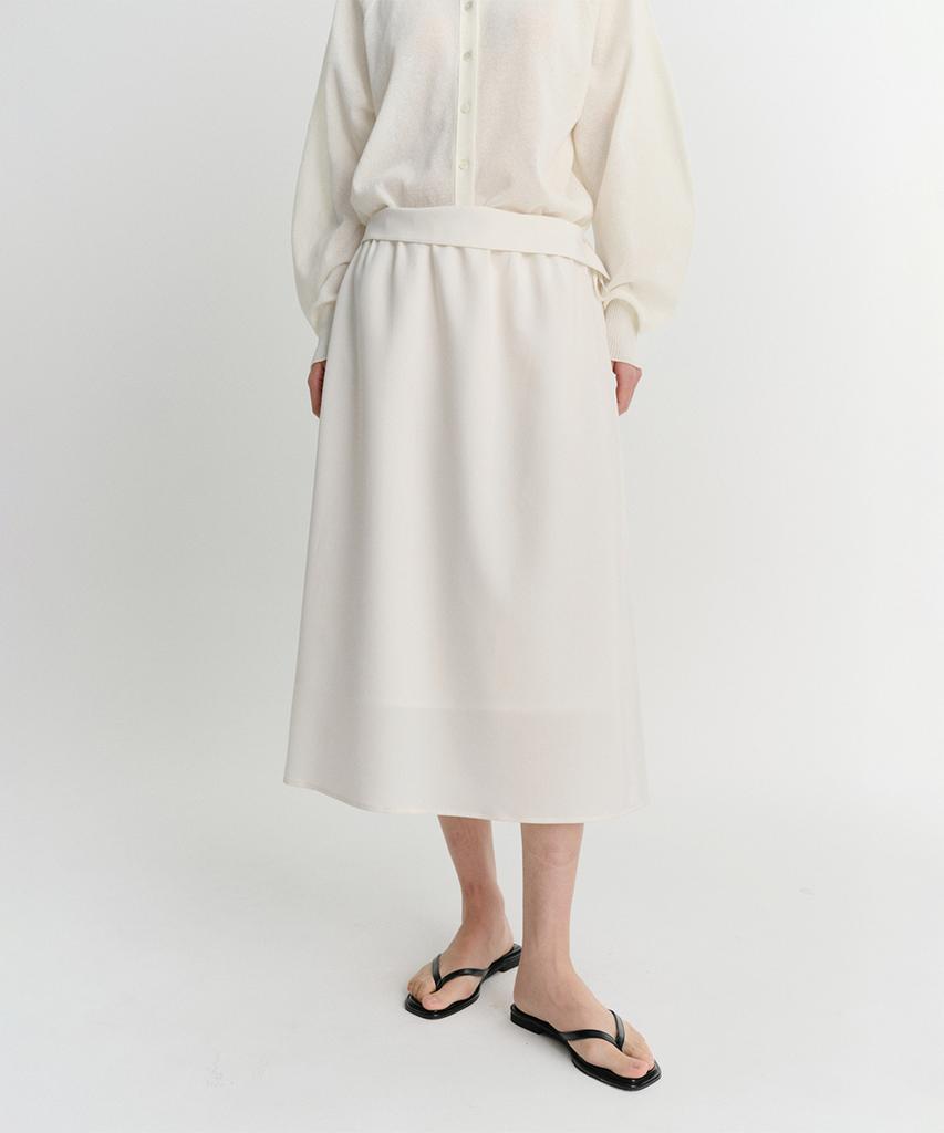 Ia Nev Drawstring Skirt (Ivory)