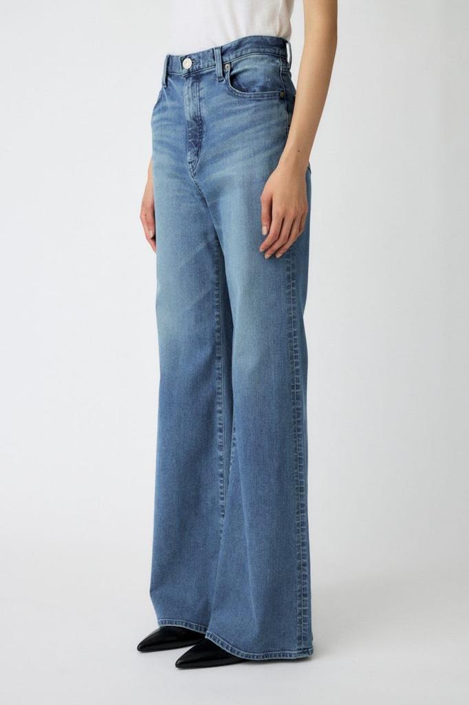Moussy Damen Fortgeschrittene Lange Schlag-Jeans, Größe 27, Blau, 010IAA12-3071
