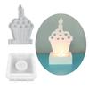 Heart Cake Candlestick Resins Moulds Cake Candle Holder Silicone Molds DIY Castings Moulds for Table Home Decorations