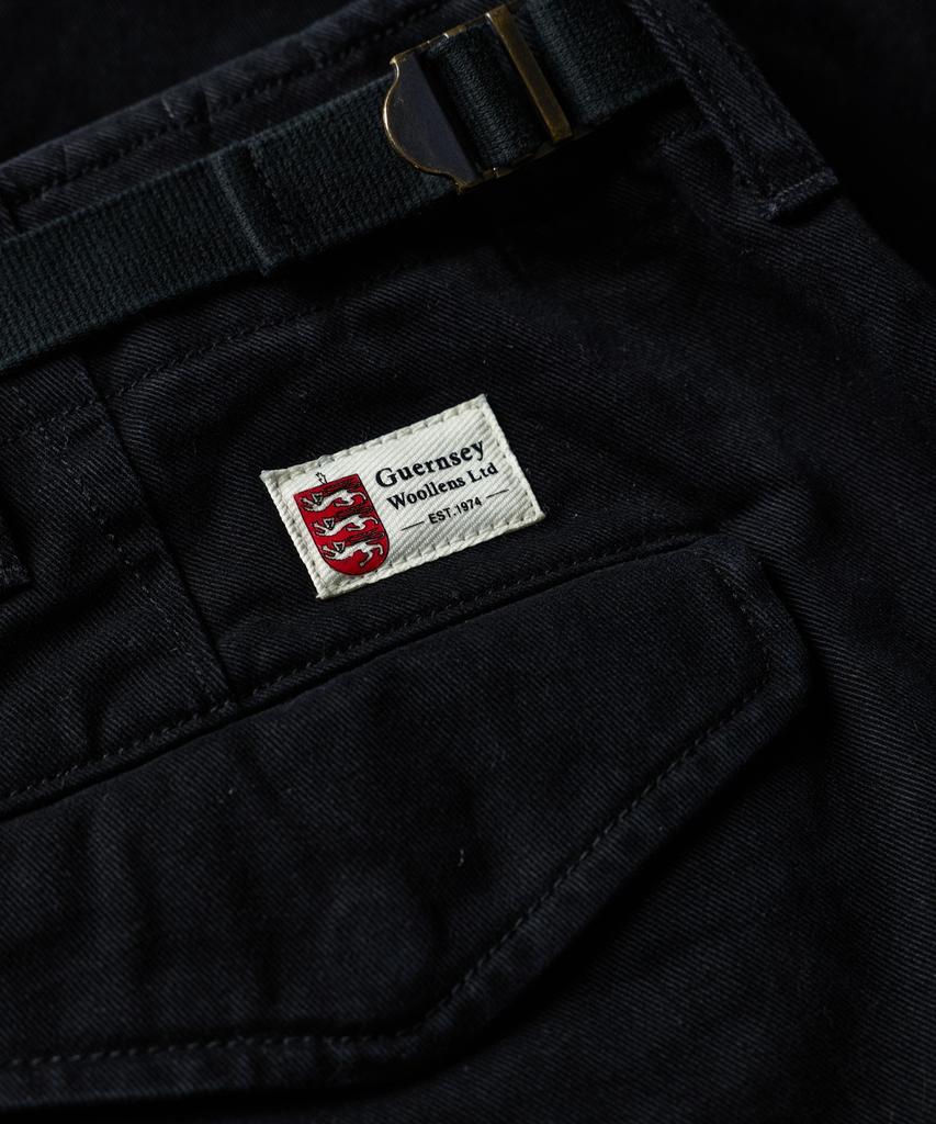 Guernsey Woollens Washed British Army Field Pants - Black