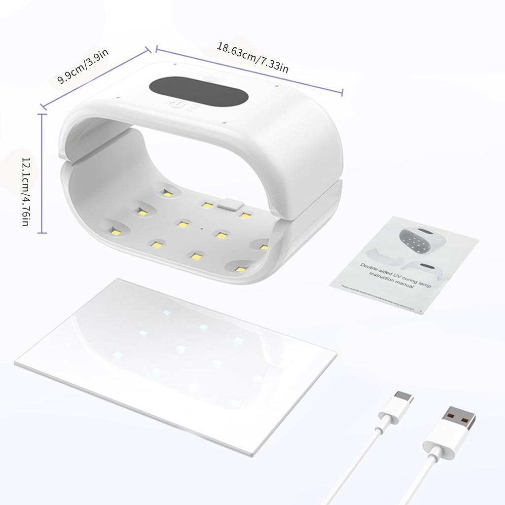 Lâmpada de Cura de Resina UV Dupla Face Endurecedor de Resina UV Para Fabricação de Joias e Artesanato DIY Com Endurecimento Rápido Bidirecional